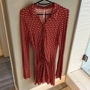 Free People button down short dress size M